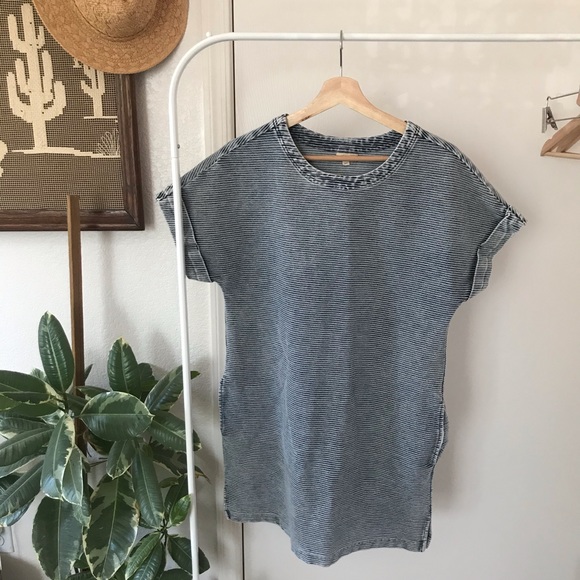 Holding Horses • Striped Denim Smock Dress - Picture 1 of 8